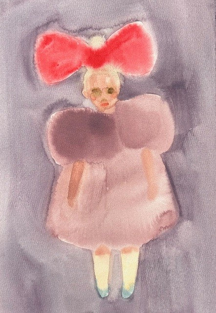 Big bow, little lady