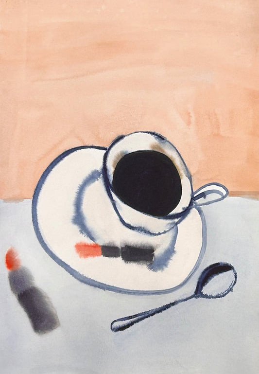 Coffee and lipstick